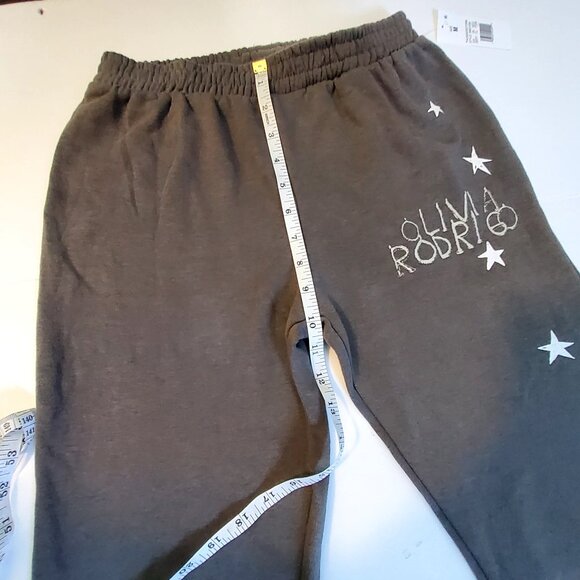 Olivia Rodrigo Lounge Sweatpants Size M Cotton & Polyester Gray Mid-rise fit - Picture 6 of 7